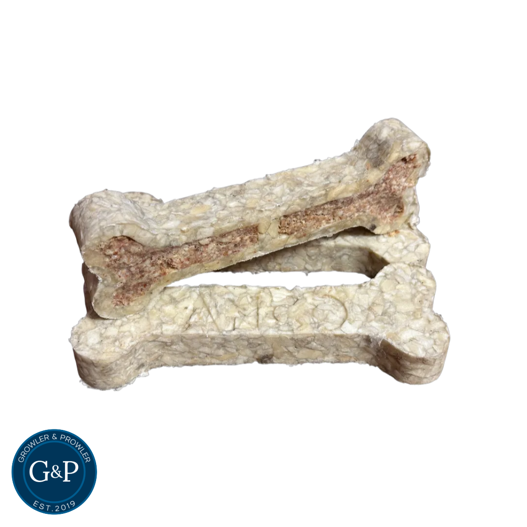 Crunchy Buffalo Collagen Bone with Peanut Butter