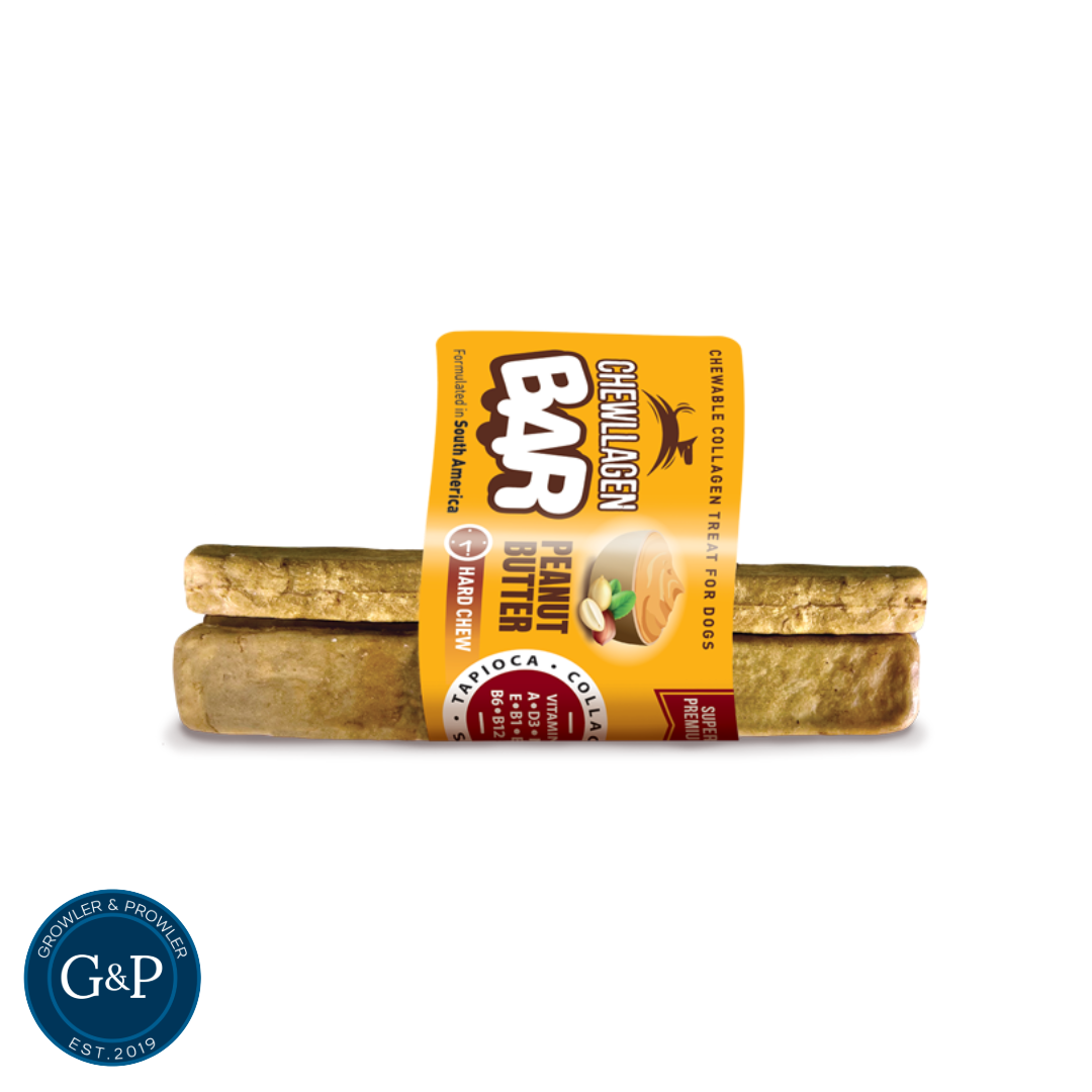 Chewllagen Peanut Butter Collagen Bar 3x Slim 5 inch