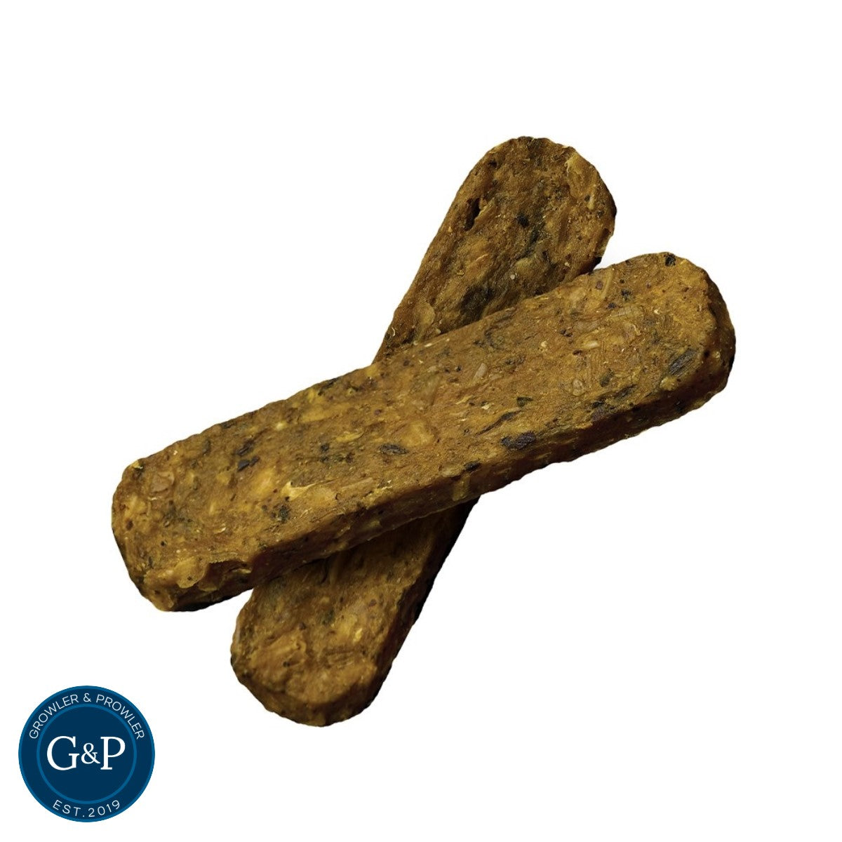 Frogg Salmon Superfood Sticks: Protein-packed, grain-free dog treats with salmon, kelp, and turmeric. Available at Growler & Prowler Manchester.