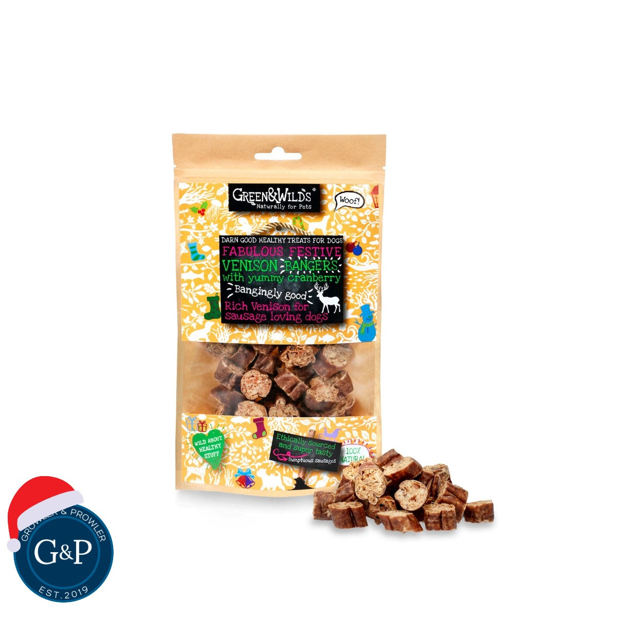 Venison & Cranberry Christmas Bangers