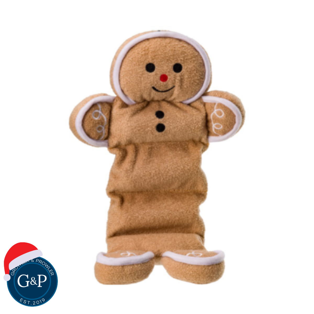 House of Paws Christmas Gingerbread Man Long Squeaker
