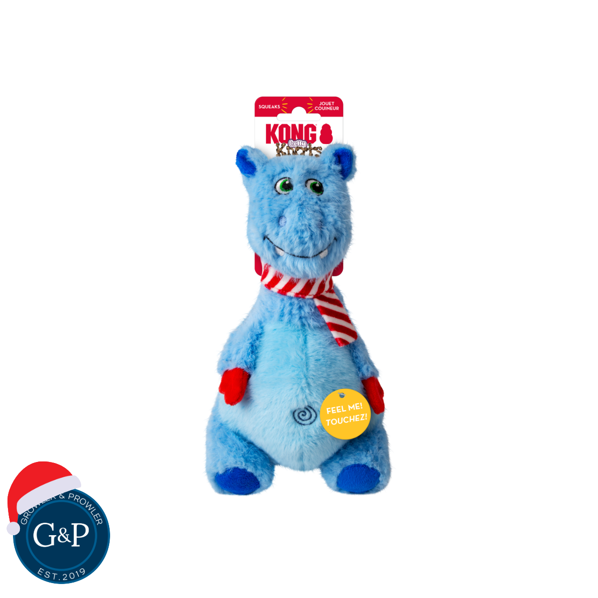 KONG® Holiday Knots Belly Hippo