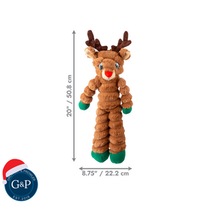 KONG Holiday Shakers Crumples Reindeer