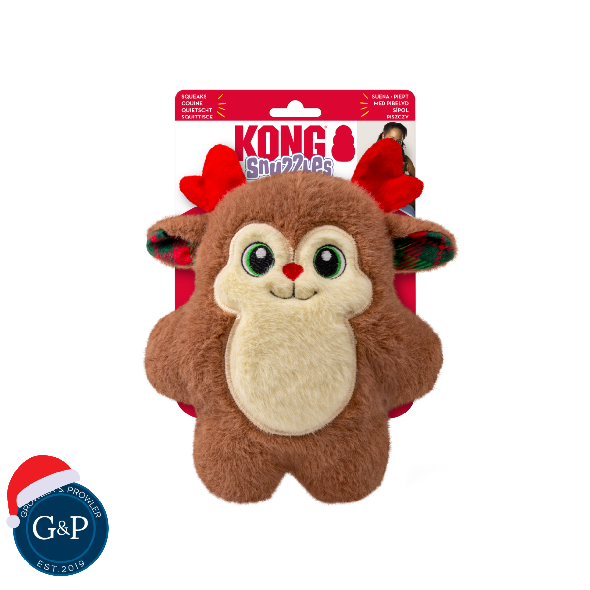 KONG Holiday Snuzzles Reindeer