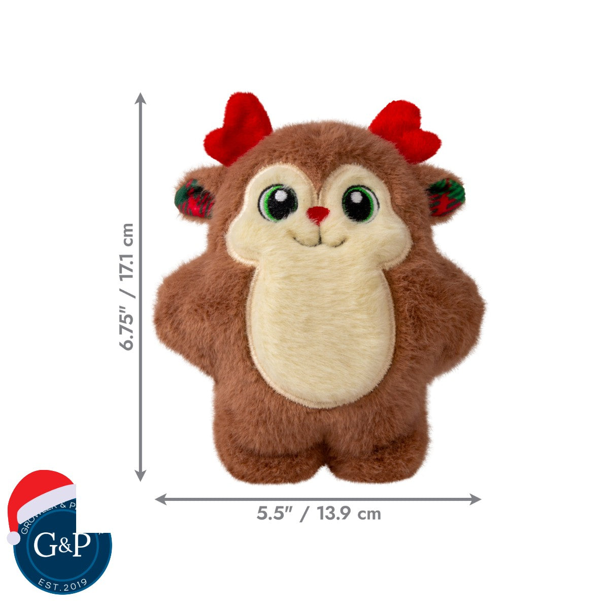 KONG Holiday Snuzzles Reindeer