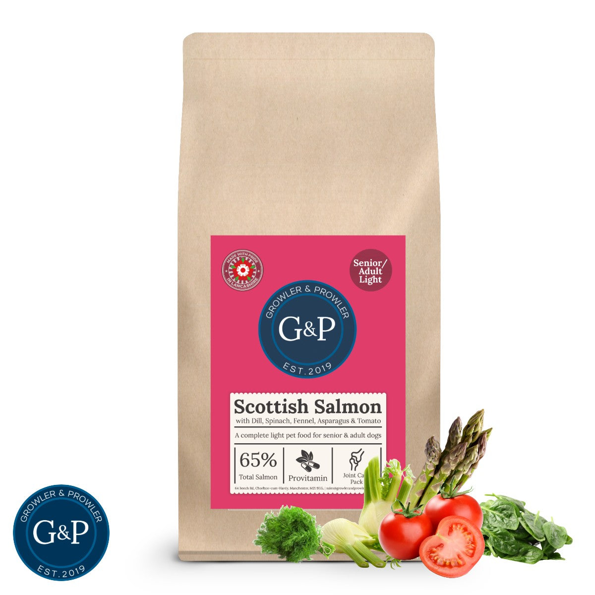 Superfood Senior/Light Dog - Scottish Salmon