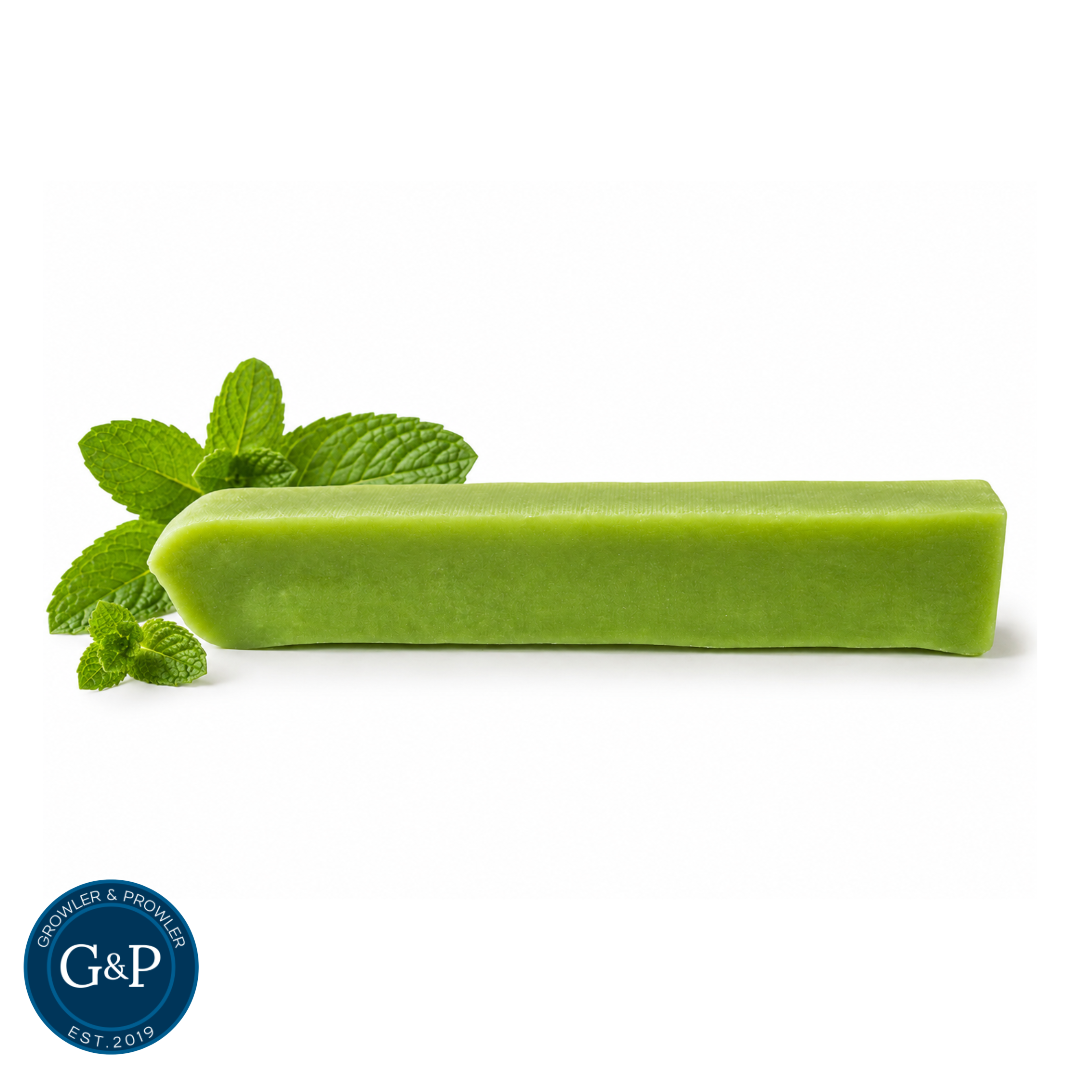 Tatty Yak Mint Yak Dog Chew. A great natural long lasting dog chew. Available in Manchester at Growler and Prowler Pets.