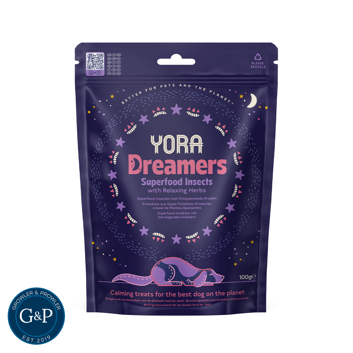 Yora Dreamers Superfood Insect with Relaxing Herbs Dog Treats