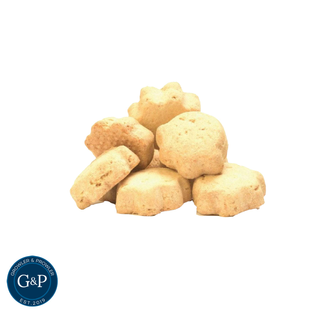 Cheeky Cheese Paws: A playful and tasty dog treat from Growler and Prowler, a natural dog treats company based in Manchester, featuring cheesy paw-shaped snacks perfect for pampering your pup.