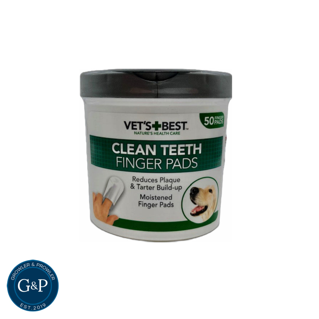 Growler & Prowler, a Manchester-based natural dog treat company, offers Dental Care Finger Wipes. These soft, textured pads are perfect for gently cleaning your dog's teeth and gums, helping to reduce plaque and tartar buildup.