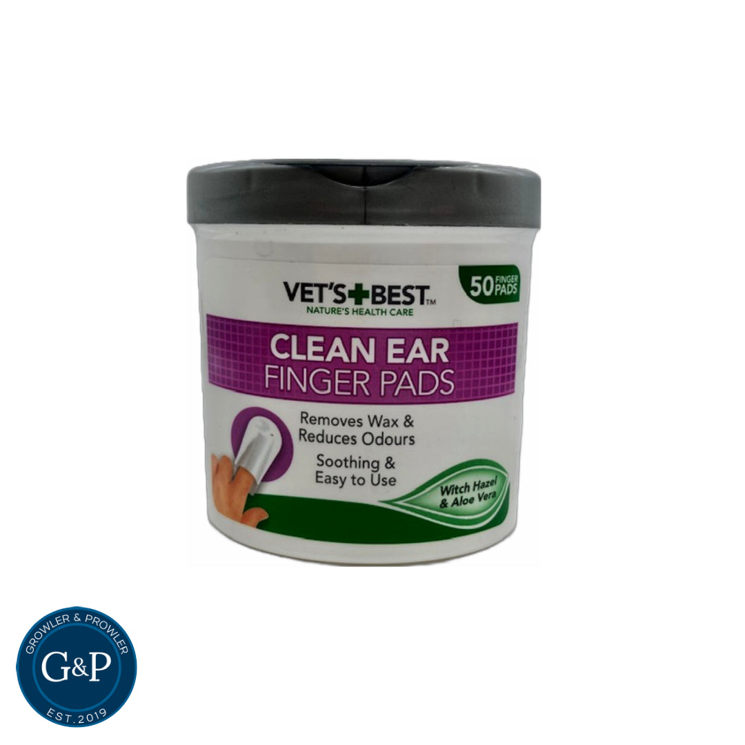 These soothing and easy-to-use wipes are perfect for removing wax and reducing odours from your dog's ears. Infused with witch hazel and aloe vera, they provide gentle cleansing and comfort.
