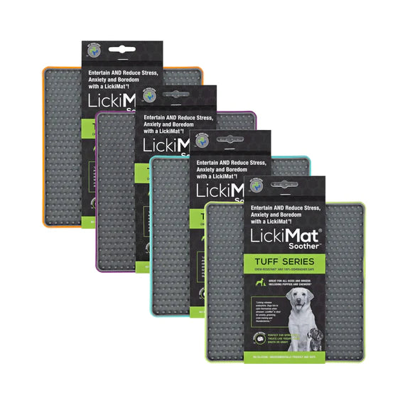 REDUCES ANXIETY, BOREDOM AND DESTRUCTIVE BEHAVIOUR – LickiMat helps calm and soothe your pet as they enjoy their favourite treat by helping release endorphins through the promotion of licking.