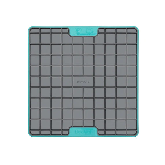 The LickiMat Tuff Heavy-Duty Playdate Dog Slow Feeder Lick Mat: Boredom and Anxiety Reducer; Perfect for Food, Treats, Yogurt, or Peanut Butter.