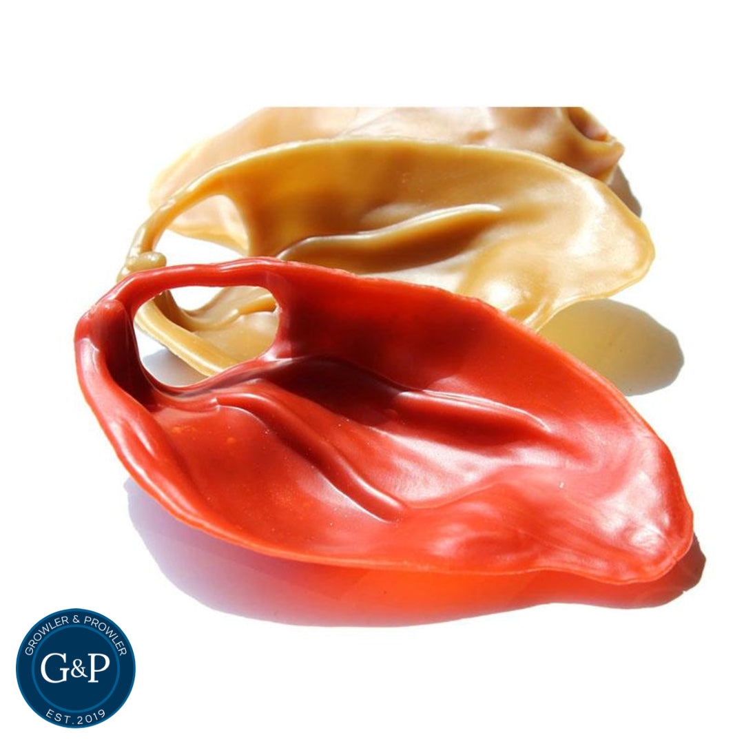 Veggie Pigs Ears dog chews from Growler & Prowler, a Manchester-based dog treat company. Made with natural vegetables.